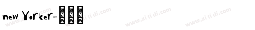 new Yorker字体转换